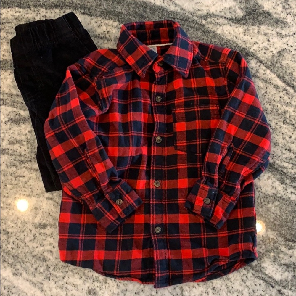 Two piece toddler boy Carters set